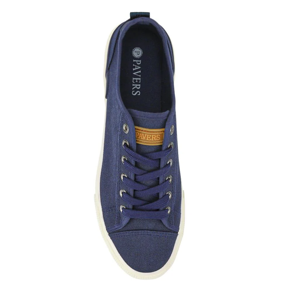 Casual Lace-Up Trainers - XIAM41011 / 326 922 - Navy - Image 4