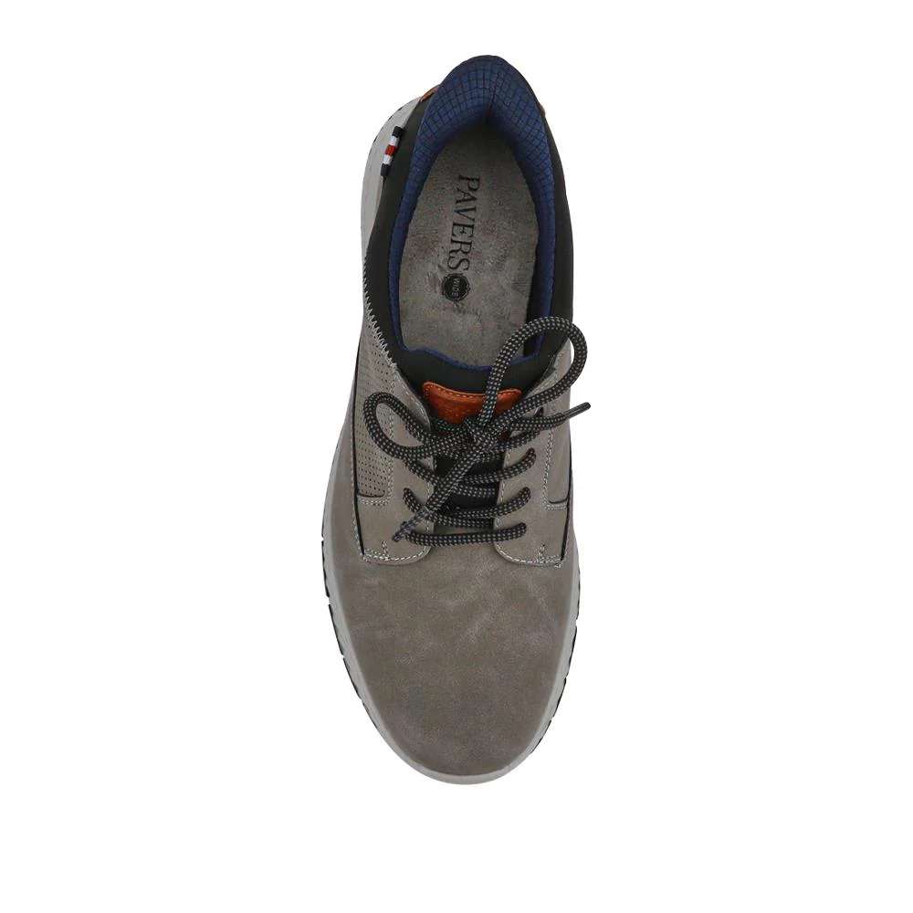 Wide Fit Casual Laced Slip-On Shoes - GANG41017 / 327 576 - Grey - Image 4