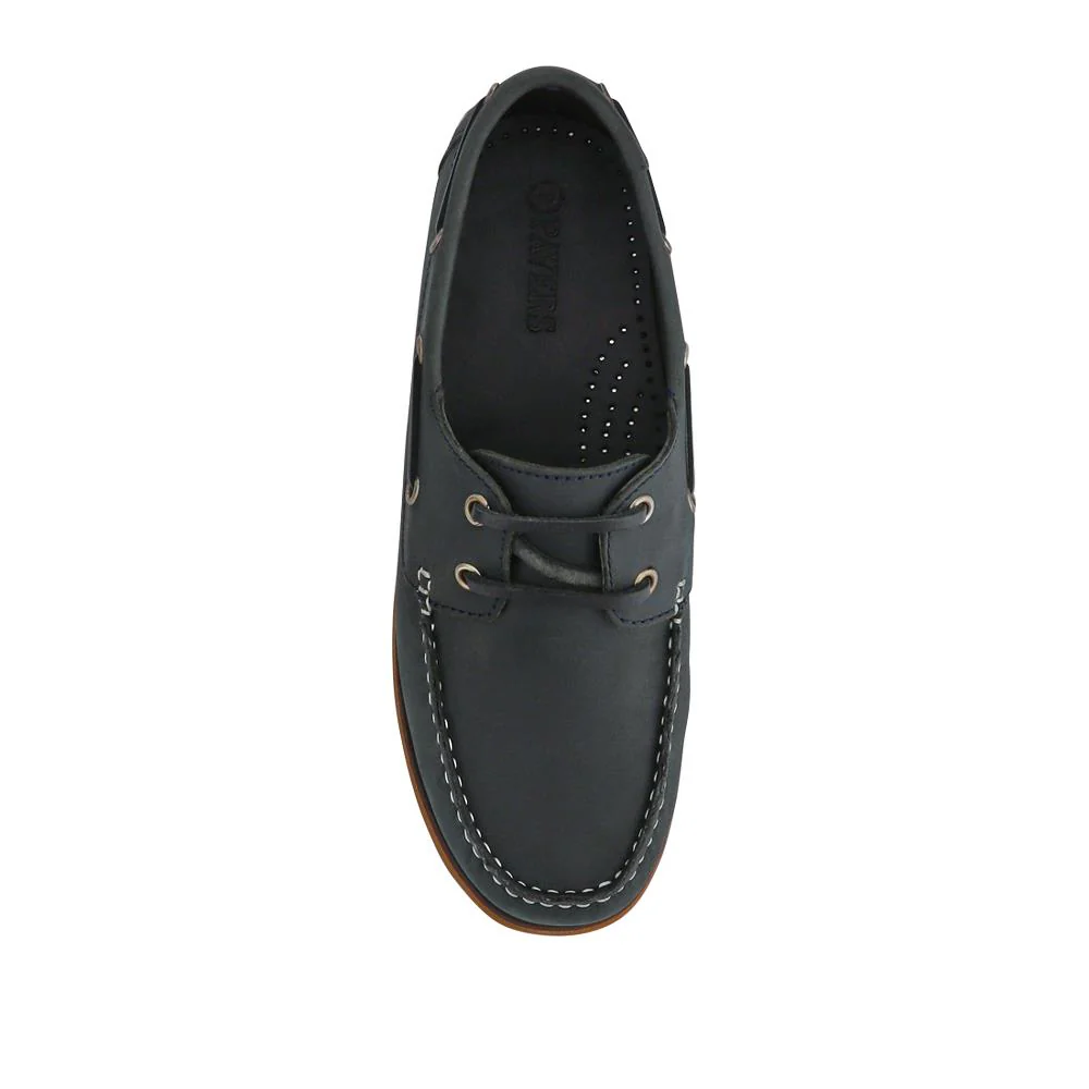 Casual Leather Boat Shoes - SHAFI41003 / 327 098 - Black - Image 4