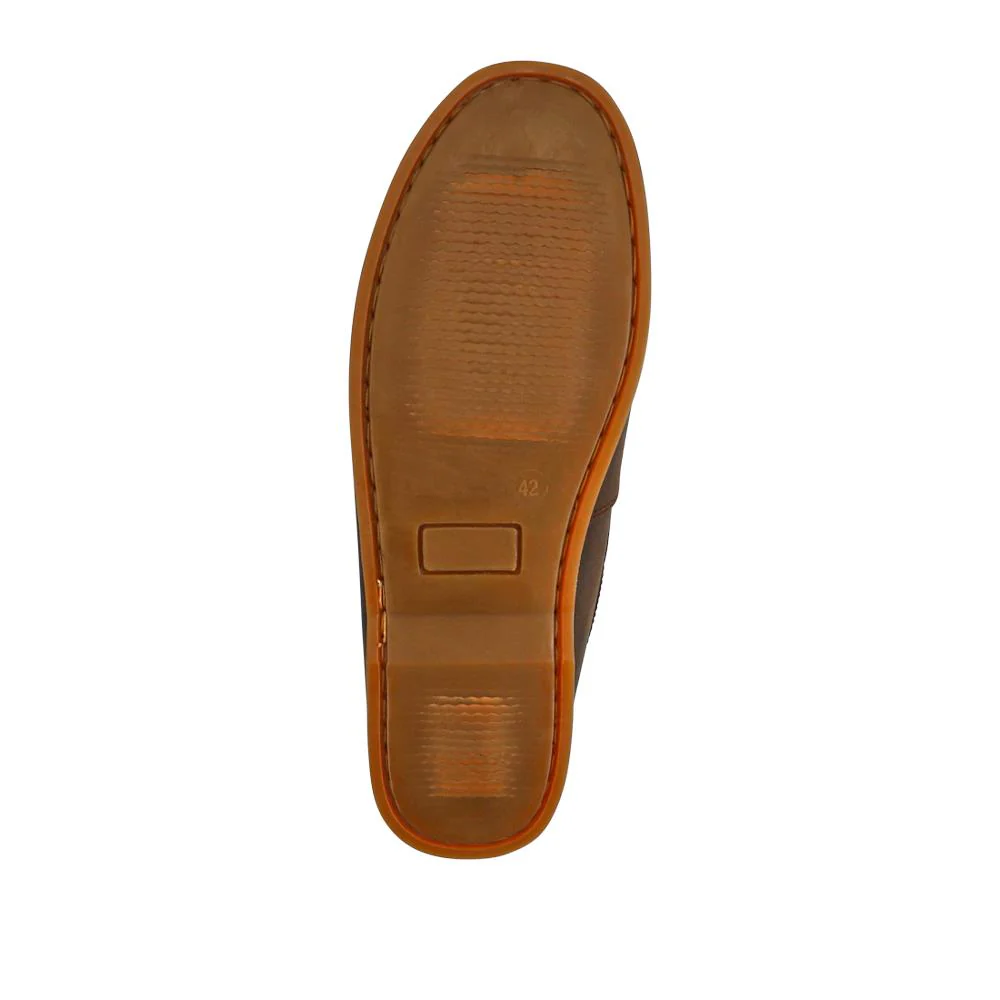 Casual Leather Boat Shoes - SHAFI41003 / 327 098 - Brown - Image 6