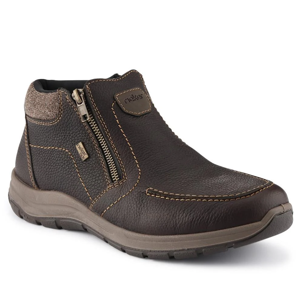 Casual Leather Boots - RKR40513 / 325 910 - Dark Brown