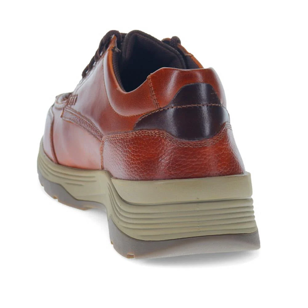 Casual Leather Lace-Up Shoes - ALEKSO / 325 811 - Cognac - Image 4