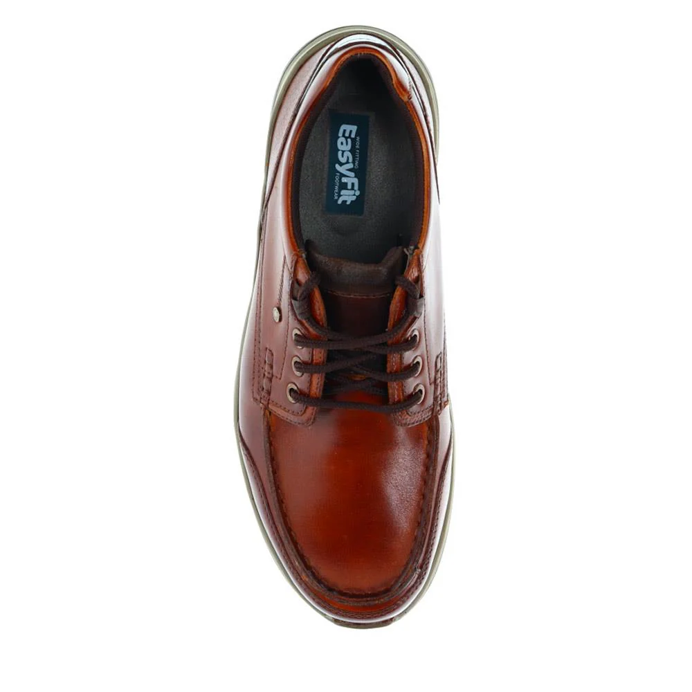Casual Leather Lace-Up Shoes - ALEKSO / 325 811 - Cognac - Image 6