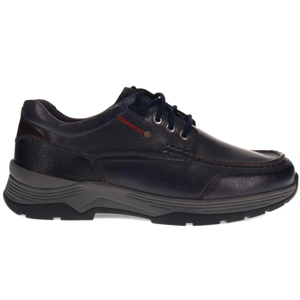 Casual Leather Lace-Up Shoes - ALEKSO / 325 811 - Navy - Image 2