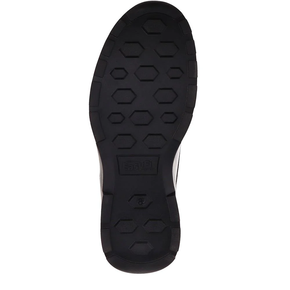Casual Leather Lace-Up Shoes - ALEKSO / 325 811 - Navy - Image 4