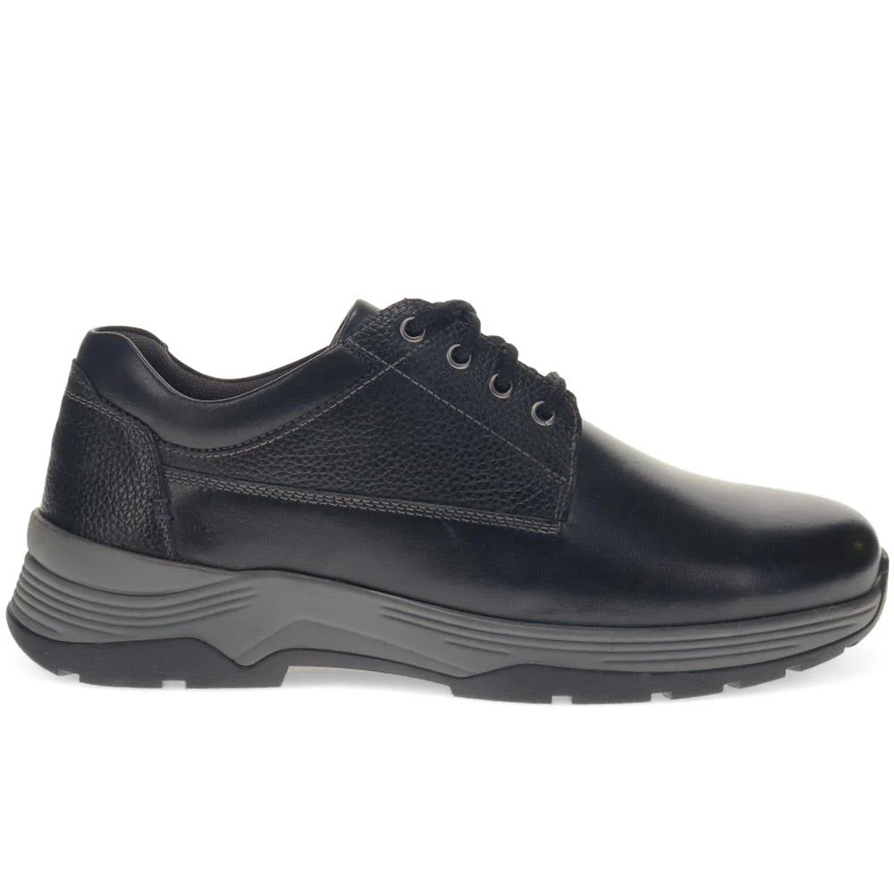 Casual Leather Lace-Up Shoes - ALFREDO / 325 810 - Black - Image 2