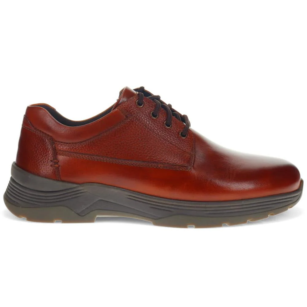 Casual Leather Lace-Up Shoes - ALFREDO / 325 810 - Cognac - Image 2