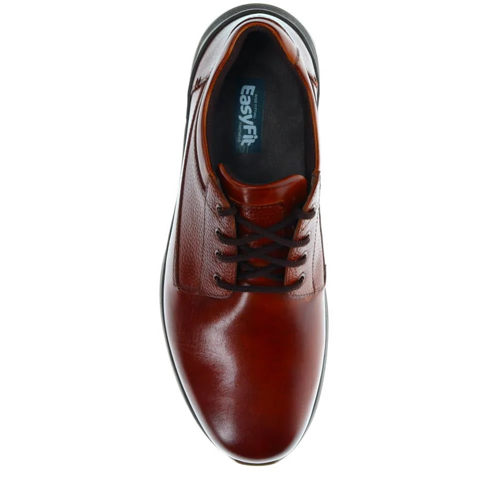 Casual Leather Lace-Up Shoes - ALFREDO / 325 810 - Cognac - Image 5