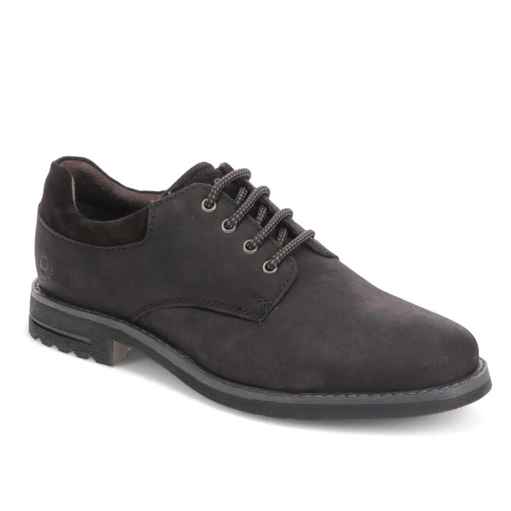 Casual Leather Lace-Up Shoes - BUG40503 / 325 722 - Black