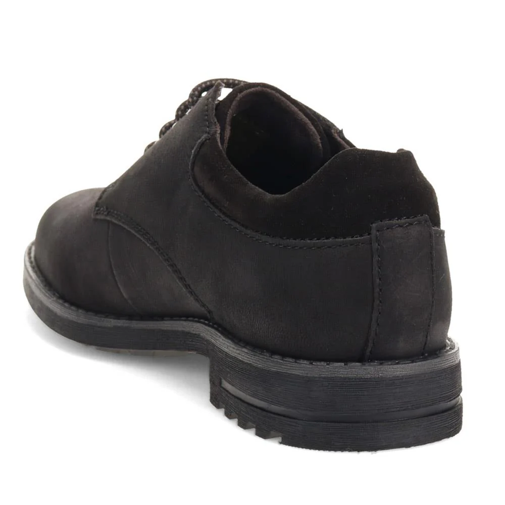 Casual Leather Lace-Up Shoes - BUG40503 / 325 722 - Black - Image 3