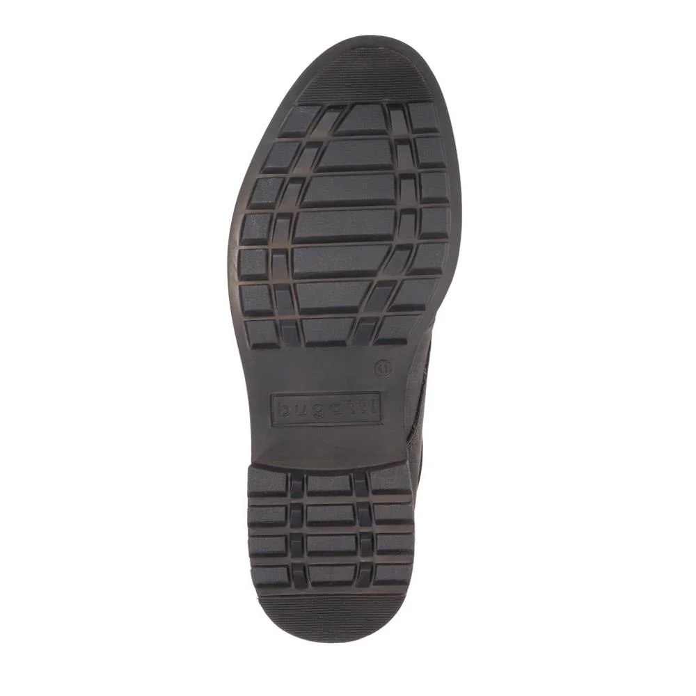 Casual Leather Lace-Up Shoes - BUG40503 / 325 722 - Black - Image 4