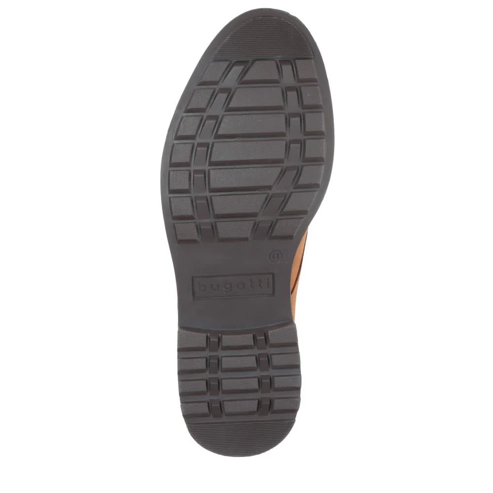 Casual Leather Lace-Up Shoes - BUG40503 / 325 722 - Dark Brown - Image 4