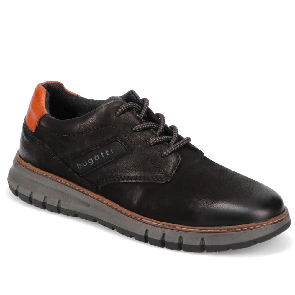 Casual Leather Lace-Up Shoes - BUG40522 / 326 008
