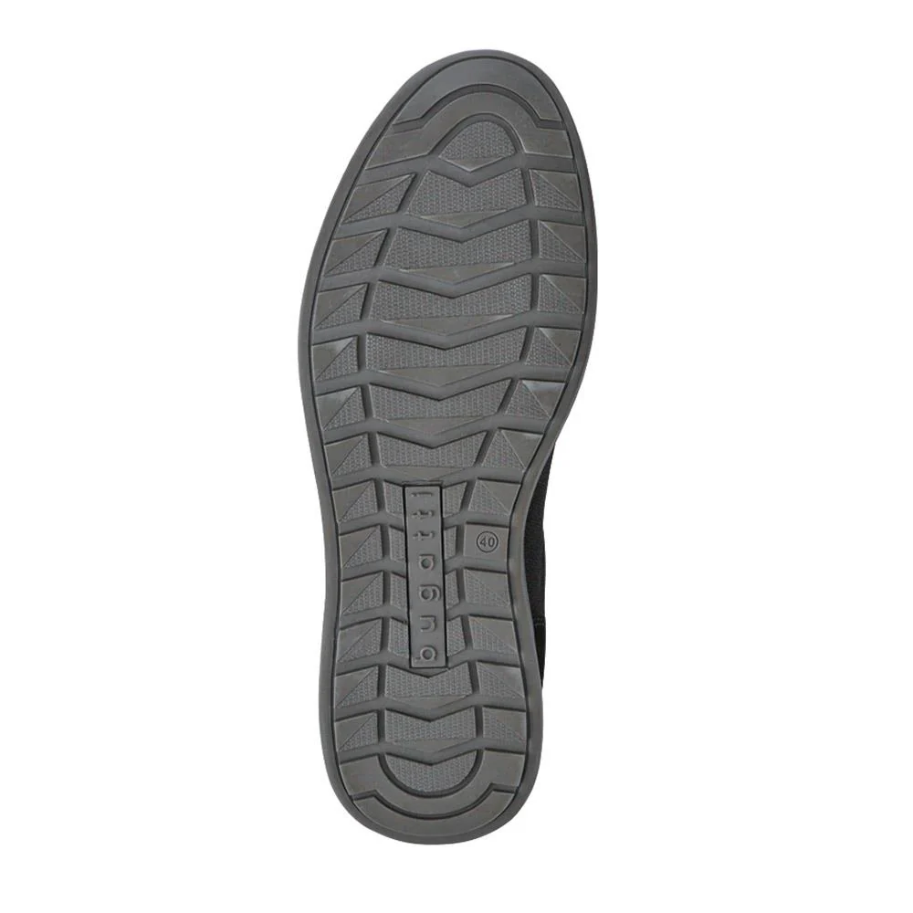 Casual Leather Lace-Up Shoes - BUG41504 / 326 720 - Black - Image 4