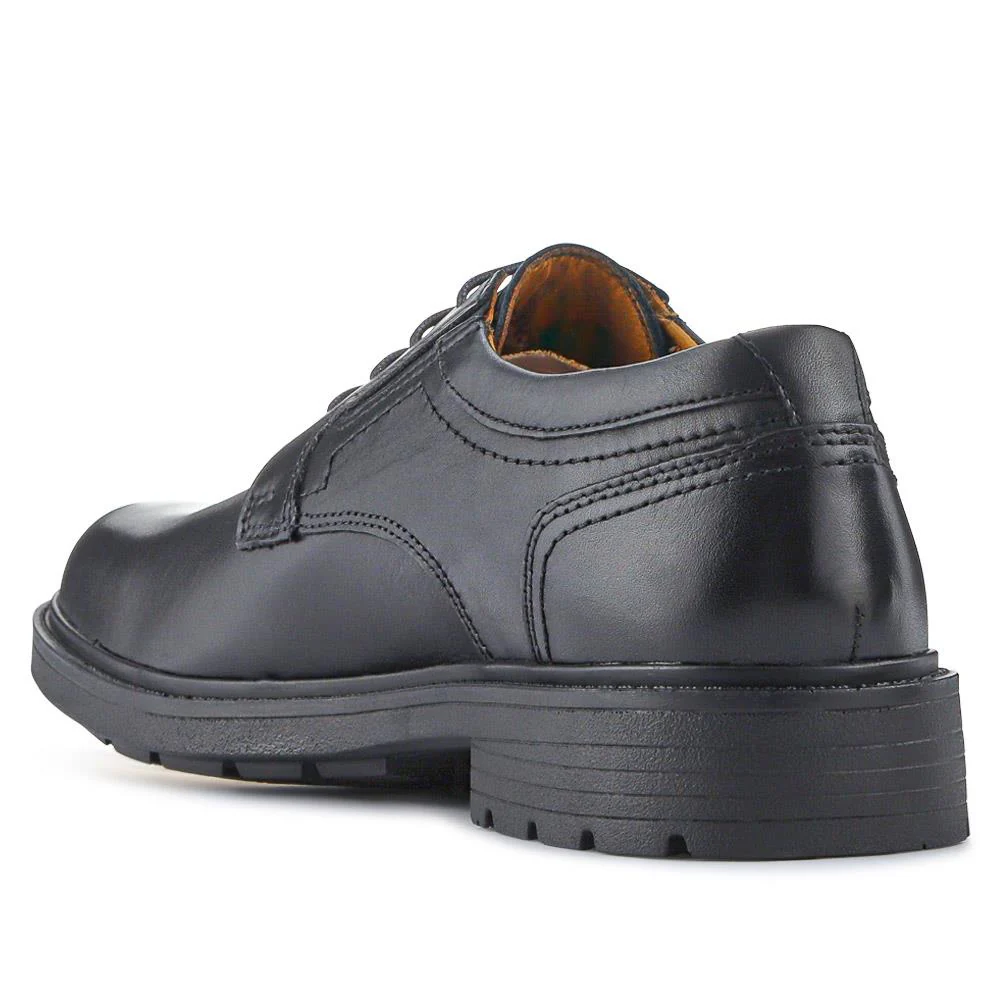 Casual Leather Lace-Up Shoes - FBFOO40005 / 325 970 - Black - Image 3