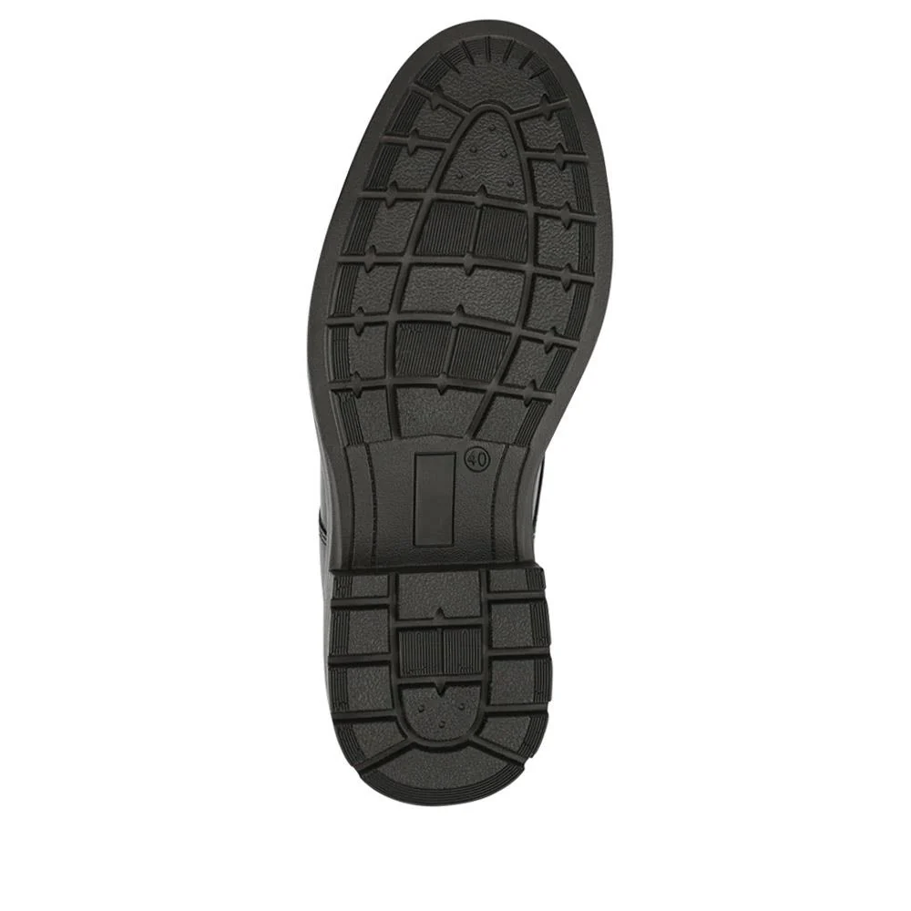 Casual Leather Lace-Up Shoes - FBFOO40005 / 325 970 - Black - Image 4