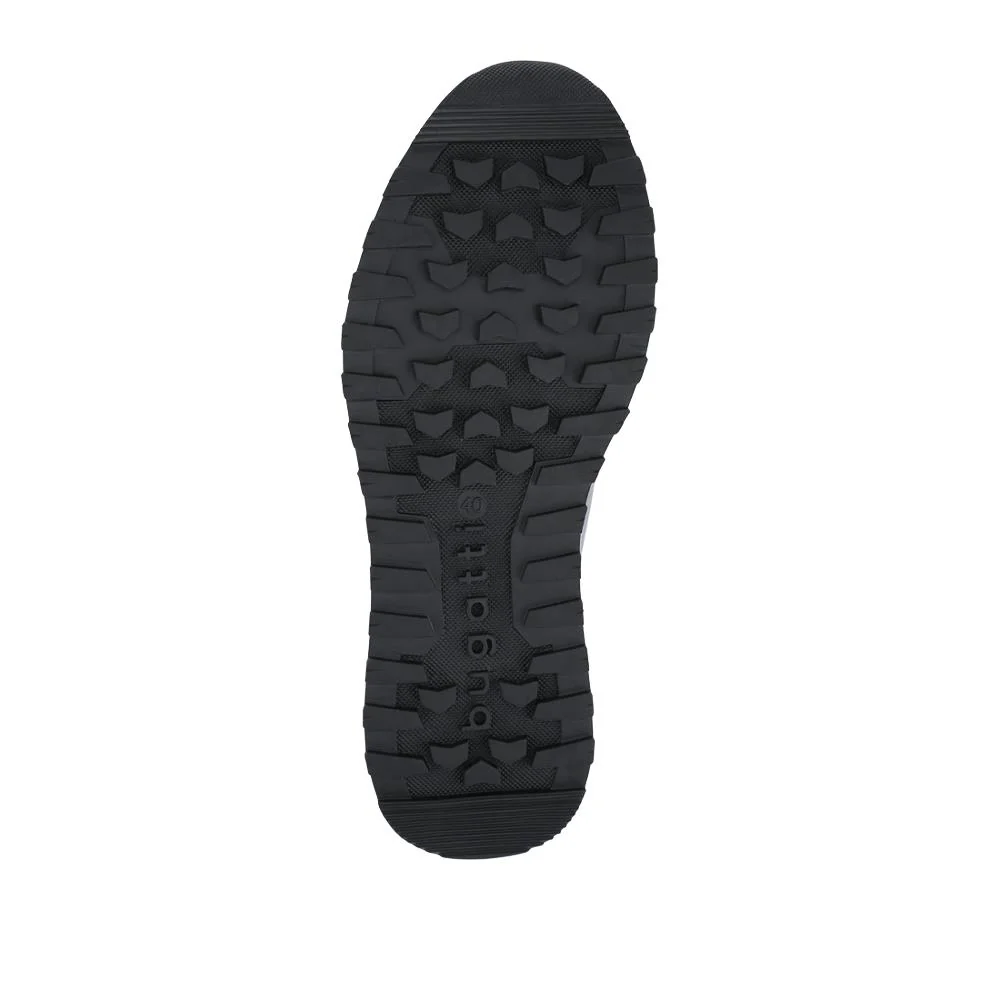 Casual Leather Lace-Up Trainers - BUG42501 / 327 671 - Black - Image 6