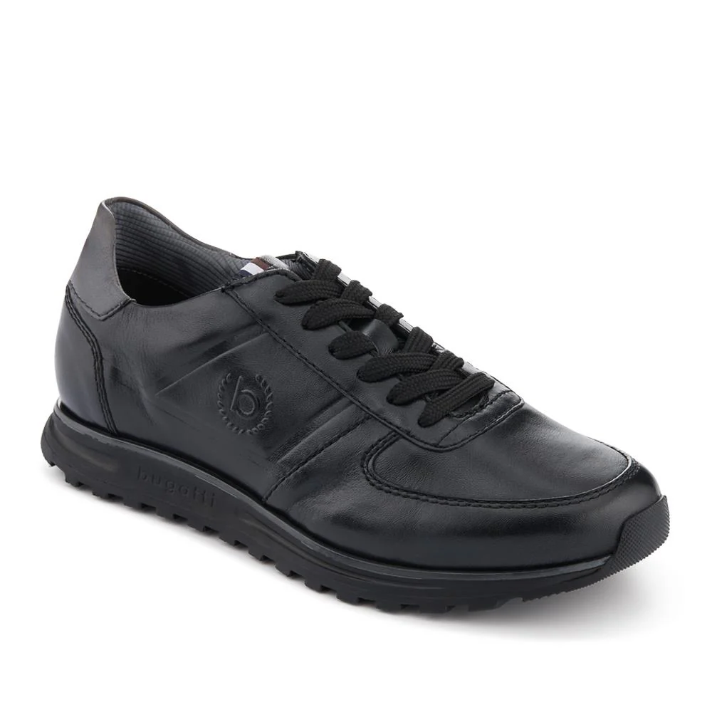 Casual Leather Lace-Up Trainers - BUG42501 / 327 671 - Image 2