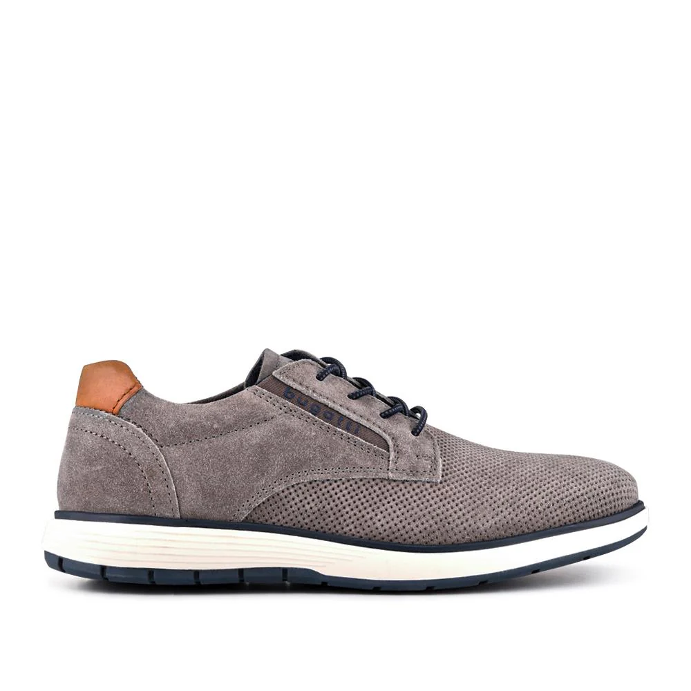 Casual Leather Lace-Ups - BUG41513 / 327 367 - Grey - Image 2