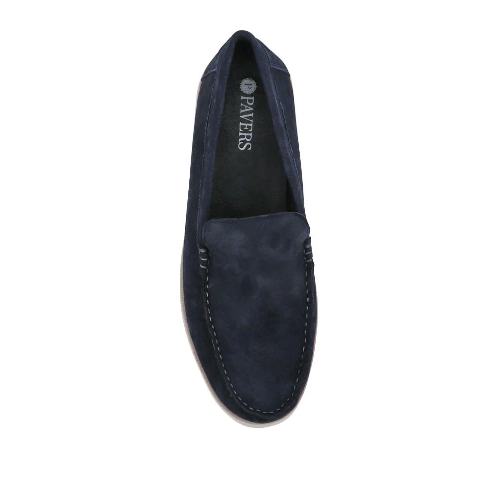 Casual Leather Loafers - SAKM41013 / 327 205 - Navy - Image 4