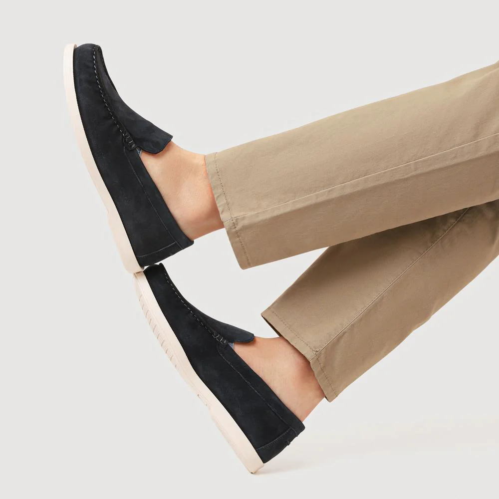Casual Leather Loafers - SAKM41013 / 327 205 - Navy - Image 5