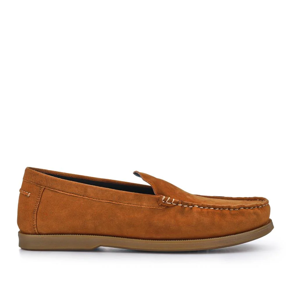 Casual Leather Loafers - SAKM41013 / 327 205 - Tan - Image 2