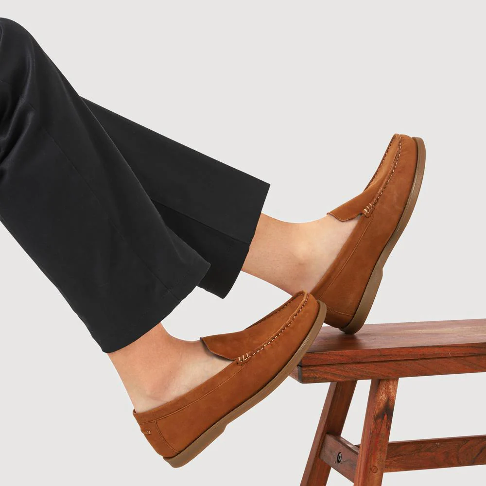 Casual Leather Loafers - SAKM41013 / 327 205 - Tan - Image 5