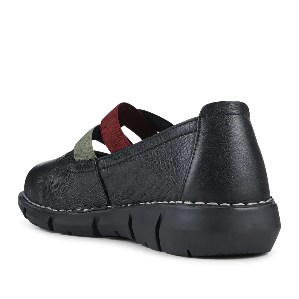 Casual Leather Mary Janes - SERVI42004 / 328 008 - Black - Image 3