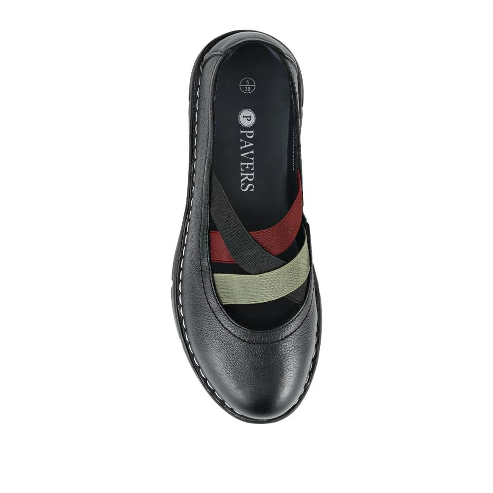 Casual Leather Mary Janes - SERVI42004 / 328 008 - Black - Image 4