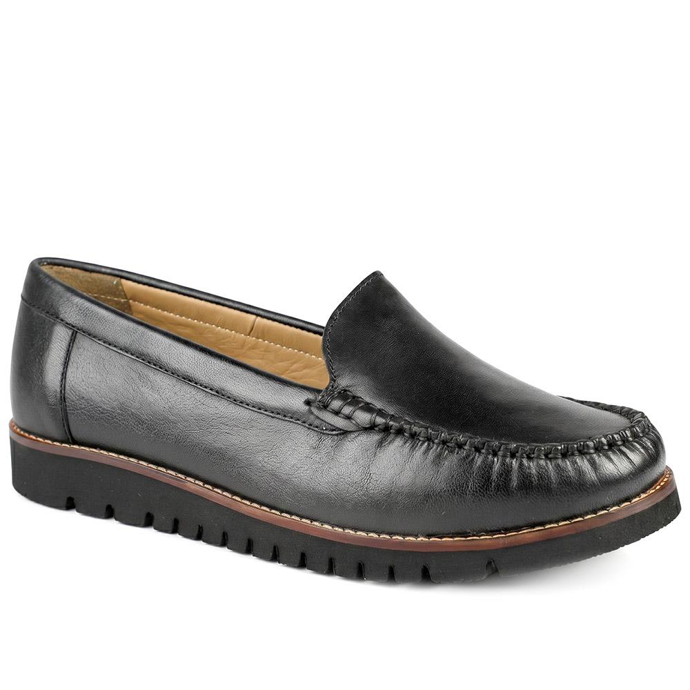 Casual Leather Moccasin - MOEN43007 / 329 557