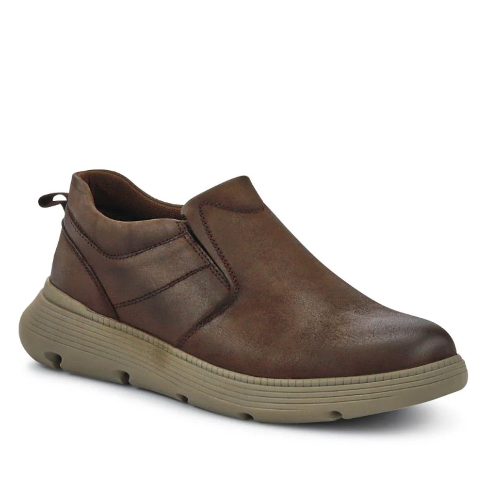 Casual Leather Slip-On Shoes - RISI41000 / 326 954 - Brown