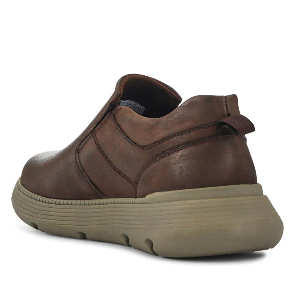Casual Leather Slip-On Shoes - RISI41000 / 326 954 - Brown - Image 4