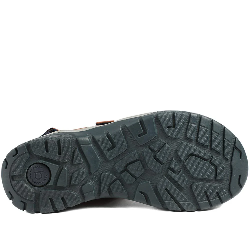 Casual Leather Strap Sandals - BUG43502 / 328 747 - Tan - Image 6