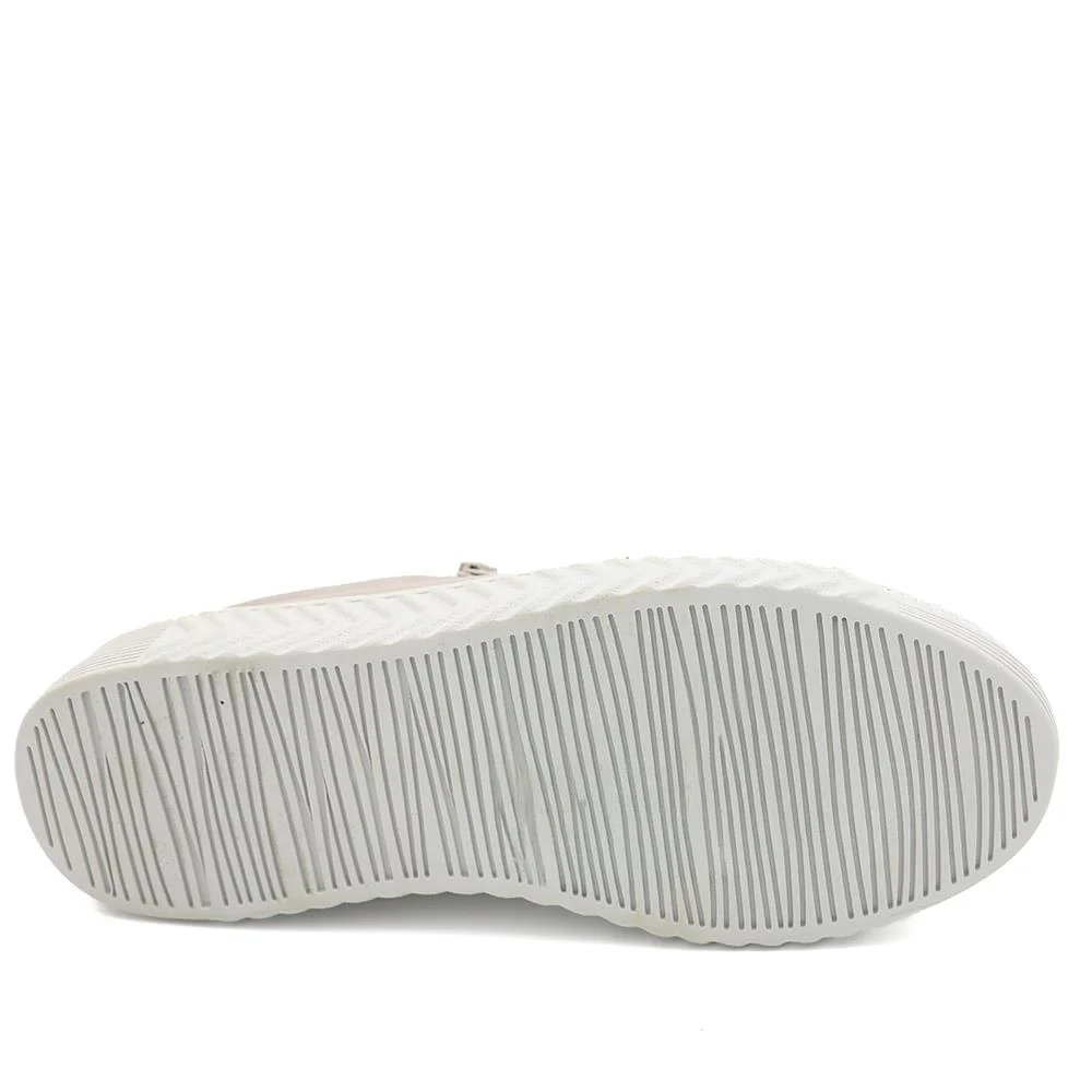 Casual Leather Trainers - BRK41000 / 326 649 - Stone - Image 5