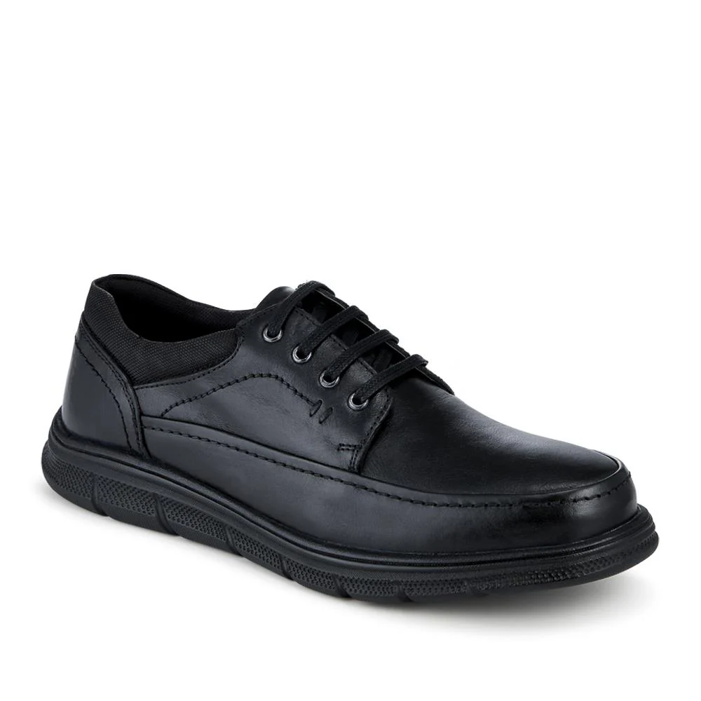 Casual Lightweight Lace Up Shoes - TEJ42001 / 328 342 - Black