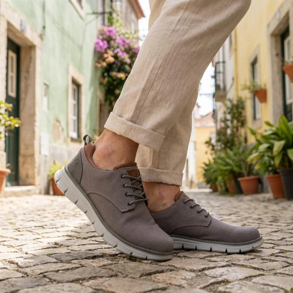 Casual Memory Foam Trainers - BOJIE41024 / 327 406 - Grey - Image 2
