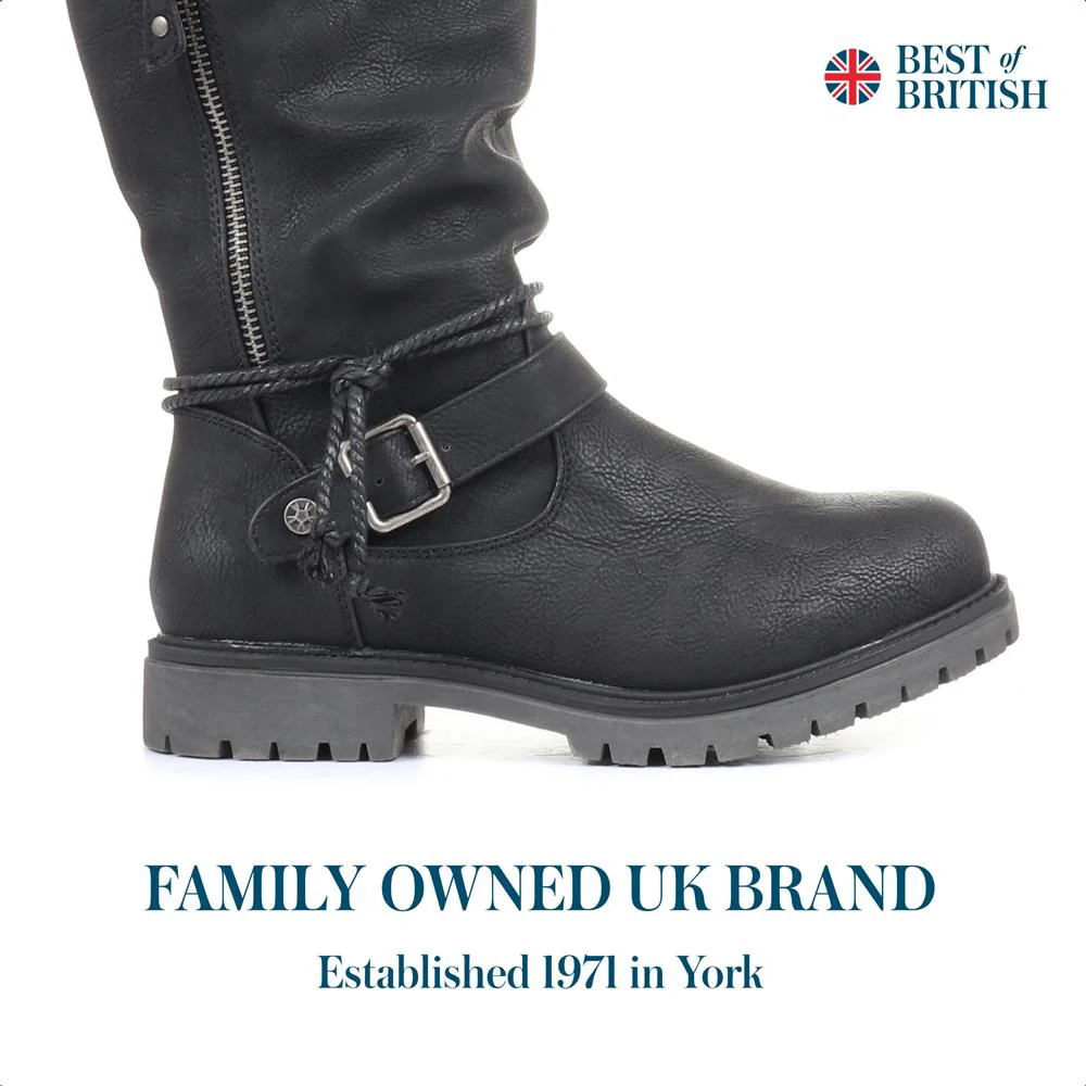 Casual Mid-Calf Boot - WBINS30015 / 316 204 - Black - Image 2
