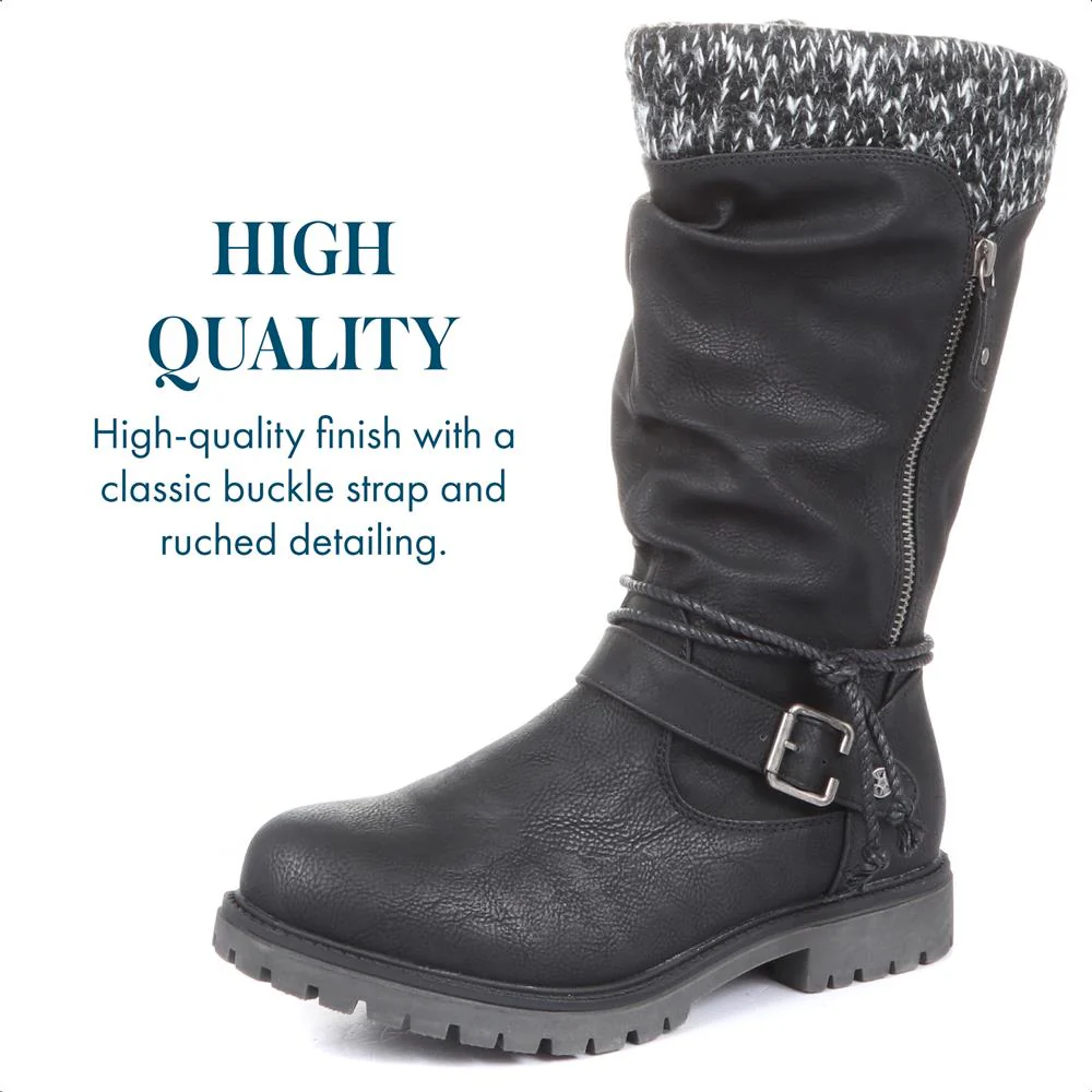 Casual Mid-Calf Boot - WBINS30015 / 316 204 - Black - Image 3