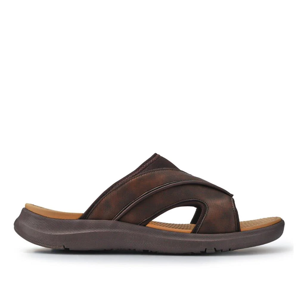 Casual Slip-On Sandals - XIAM41000 / 326 925 - Brown - Image 2
