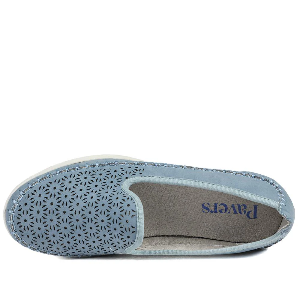Casual Slip-On Shoes - WBINS41032 / 327 019 - Denim Blue - Image 5