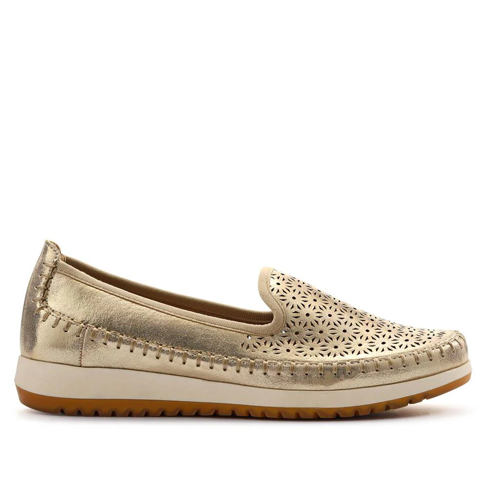 Casual Slip-On Shoes - WBINS41032 / 327 019 - Gold - Image 2