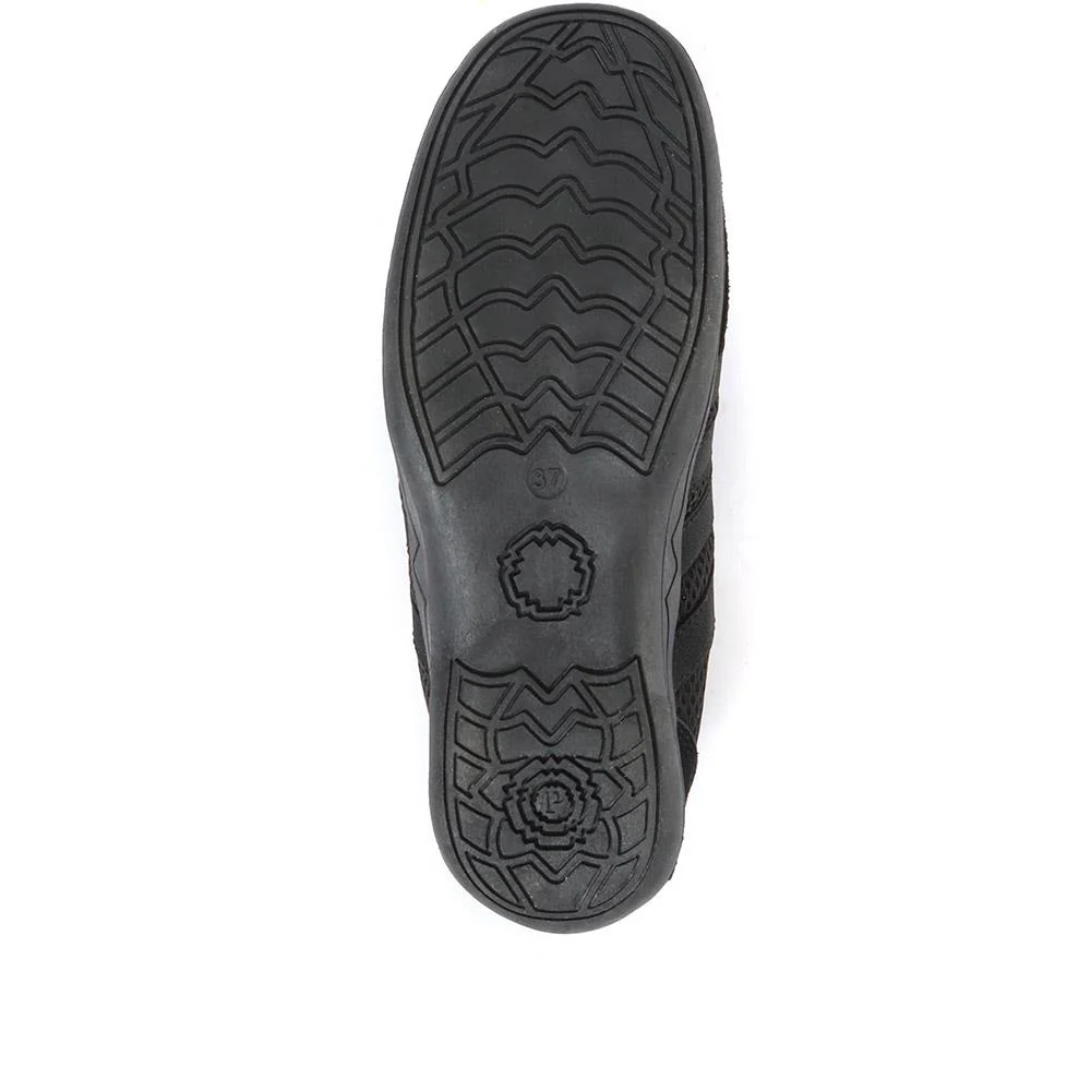 Casual Zip Up Trainers - BRK26003 / 310 512 - Black - Image 5