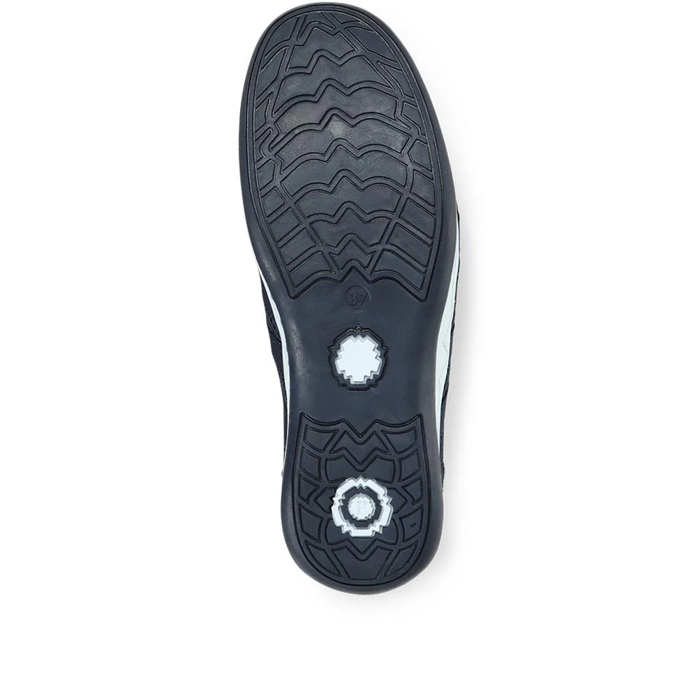 Casual Zip Up Trainers - BRK26003 / 310 512 - Navy - Image 4