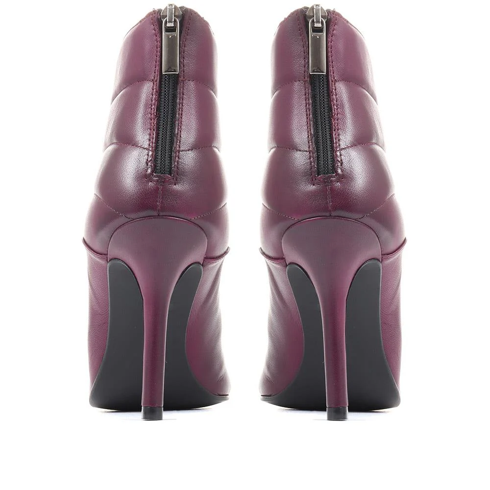 Catalina Stiletto Ankle Boots - CATALINA / 322 805 - Purple - Image 3