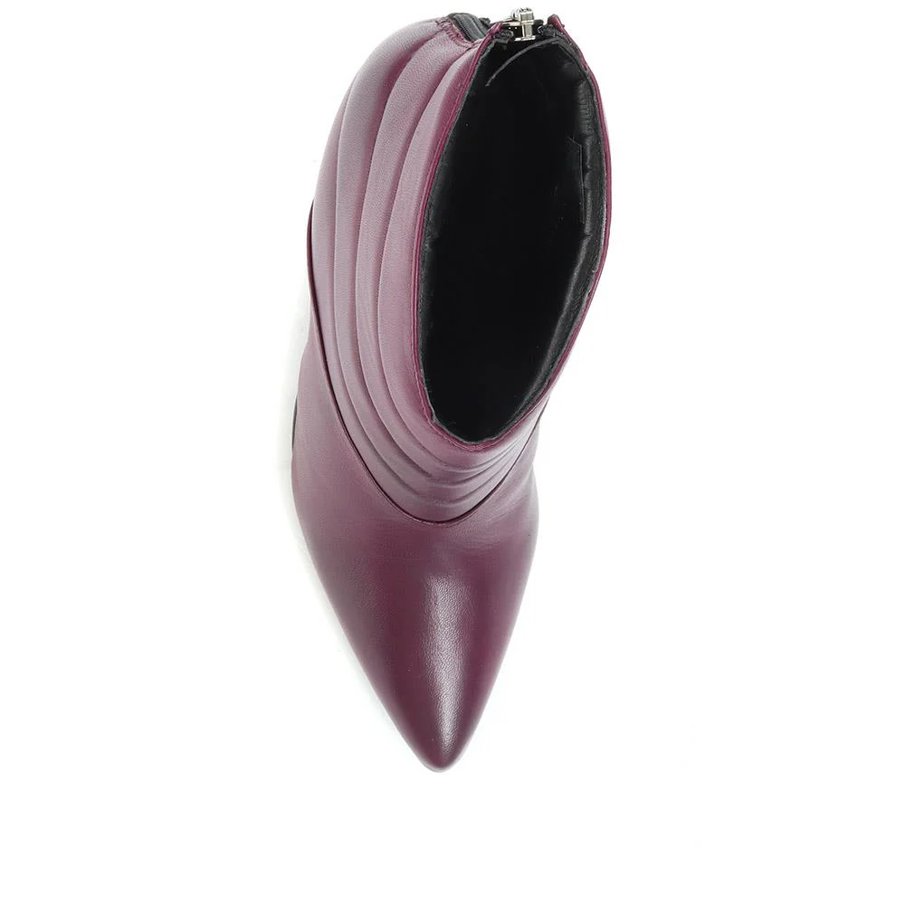 Catalina Stiletto Ankle Boots - CATALINA / 322 805 - Purple - Image 4