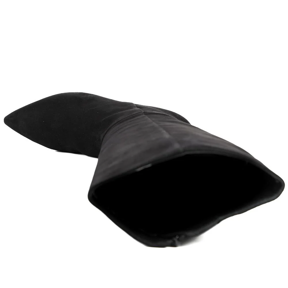 Catia Leather Long Boots - CATIA / 325 952 - Black Suede - Image 4