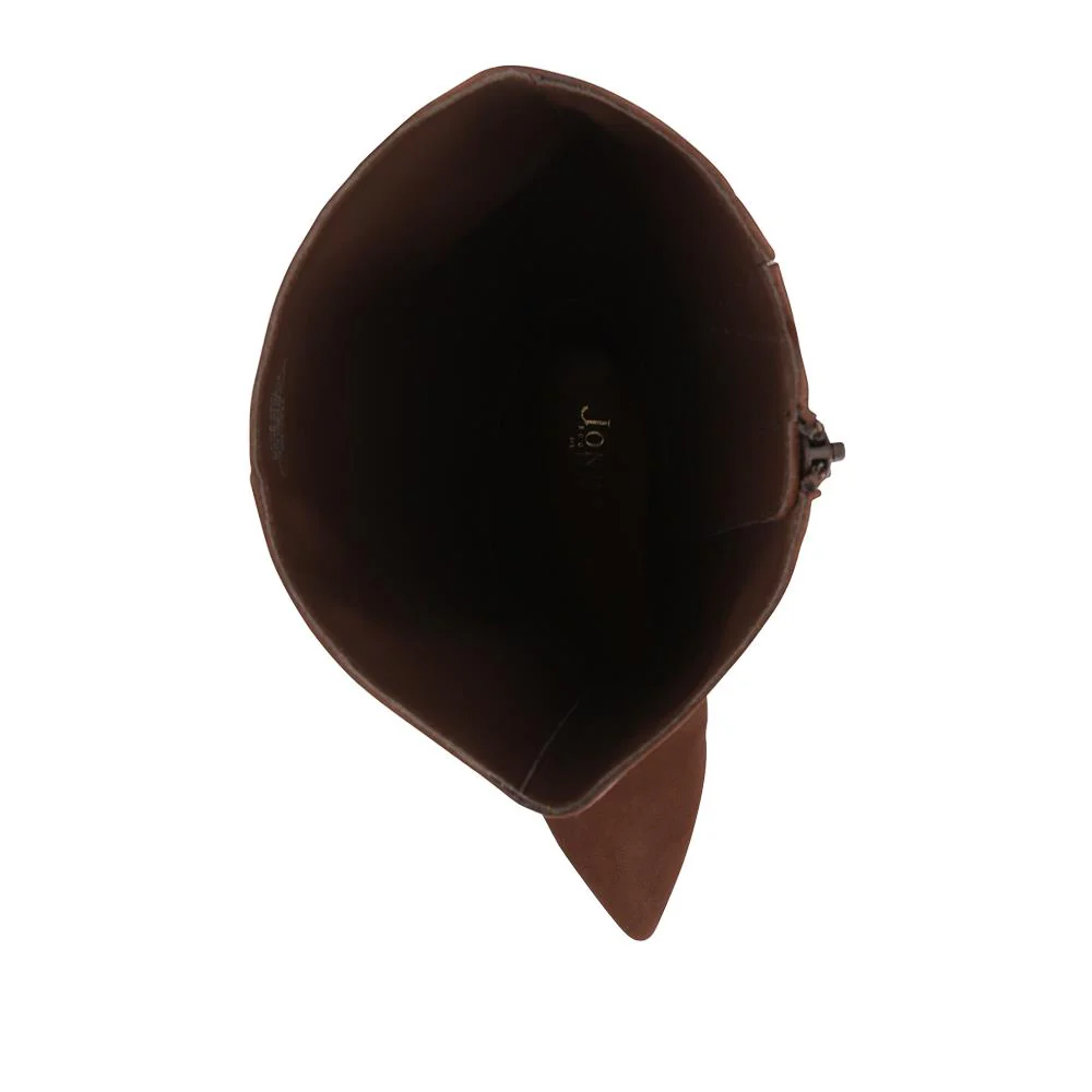 Catia Leather Long Boots - CATIA / 325 952 - Chocolate Suede - Image 4
