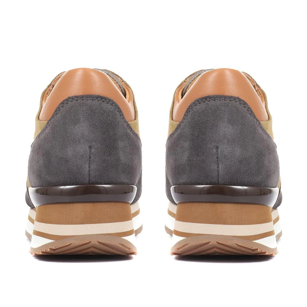 Catrin Leather Trainers - SINO34526 / 320 744 - Brown Multi - Image 3