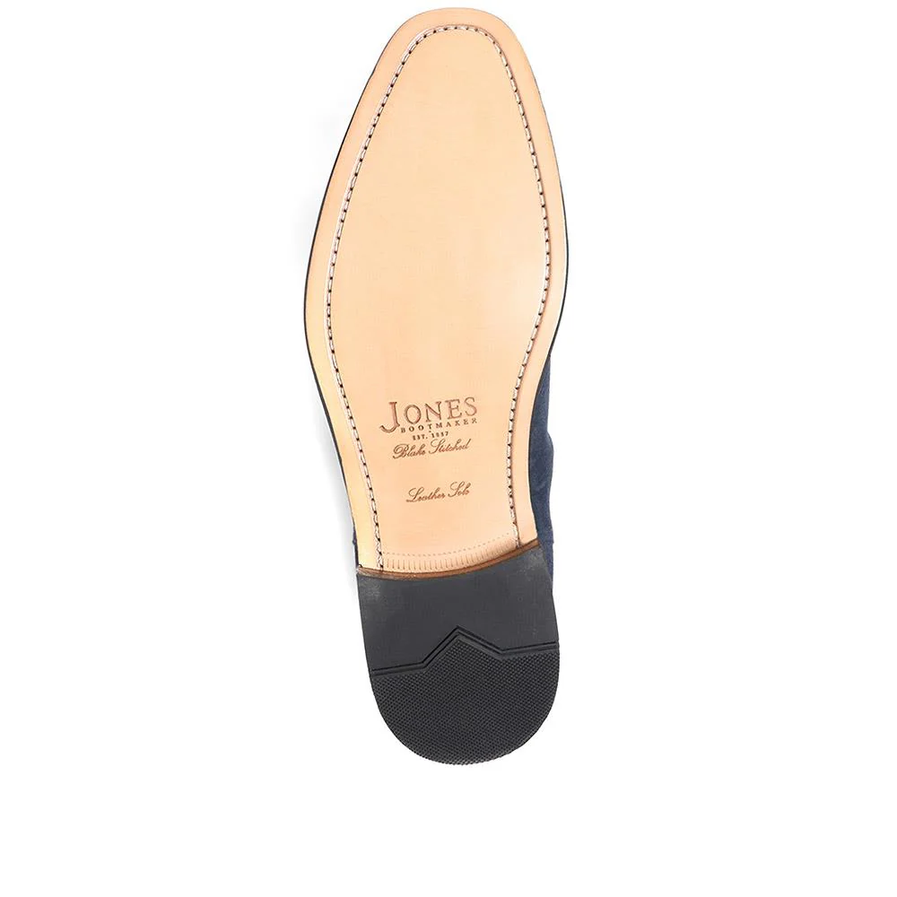 Cheltenham Handmade Blake Stitched Chelsea Boots - CHELTENHAM / 322 868 - Navy Suede - Image 5