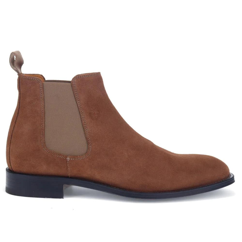 Cheltenham Handmade Blake Stitched Chelsea Boots - CHELTENHAM / 322 868 - Taupe Suede - Image 2